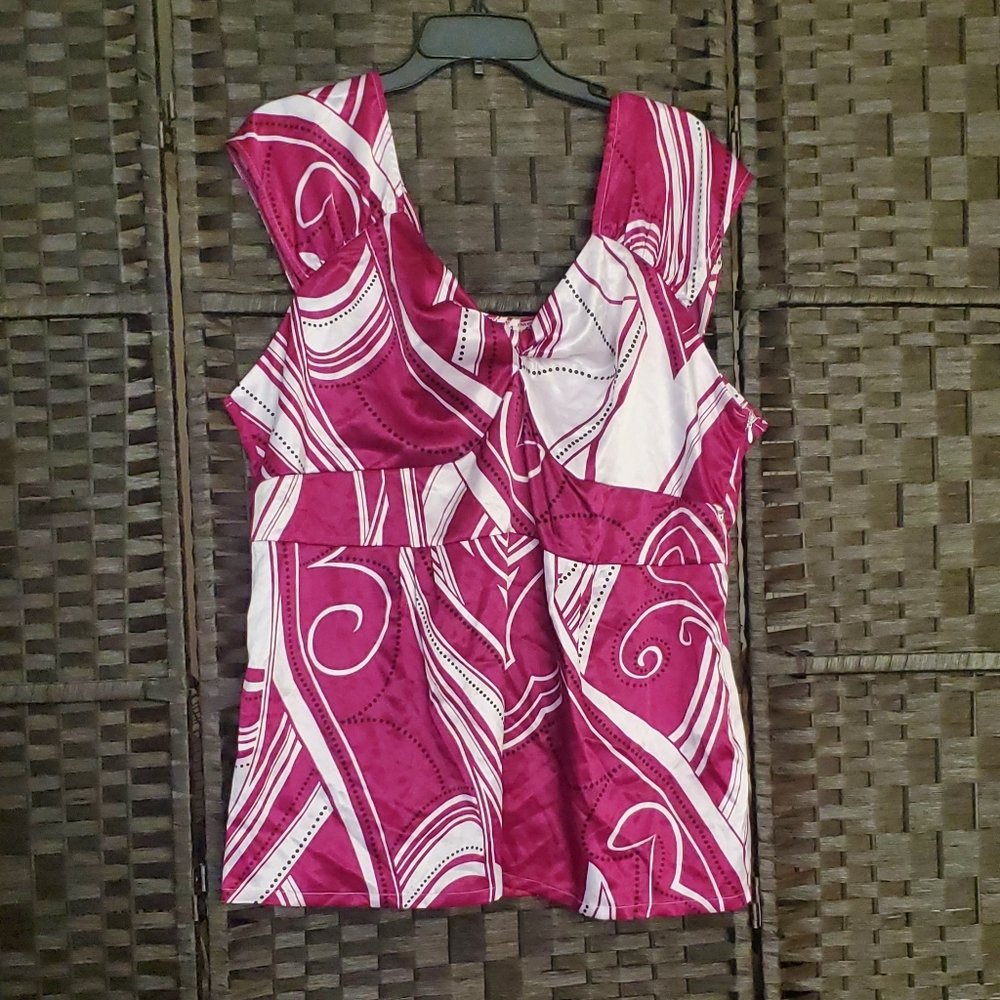 Marbled Patterned Satin Top | MKM Designs